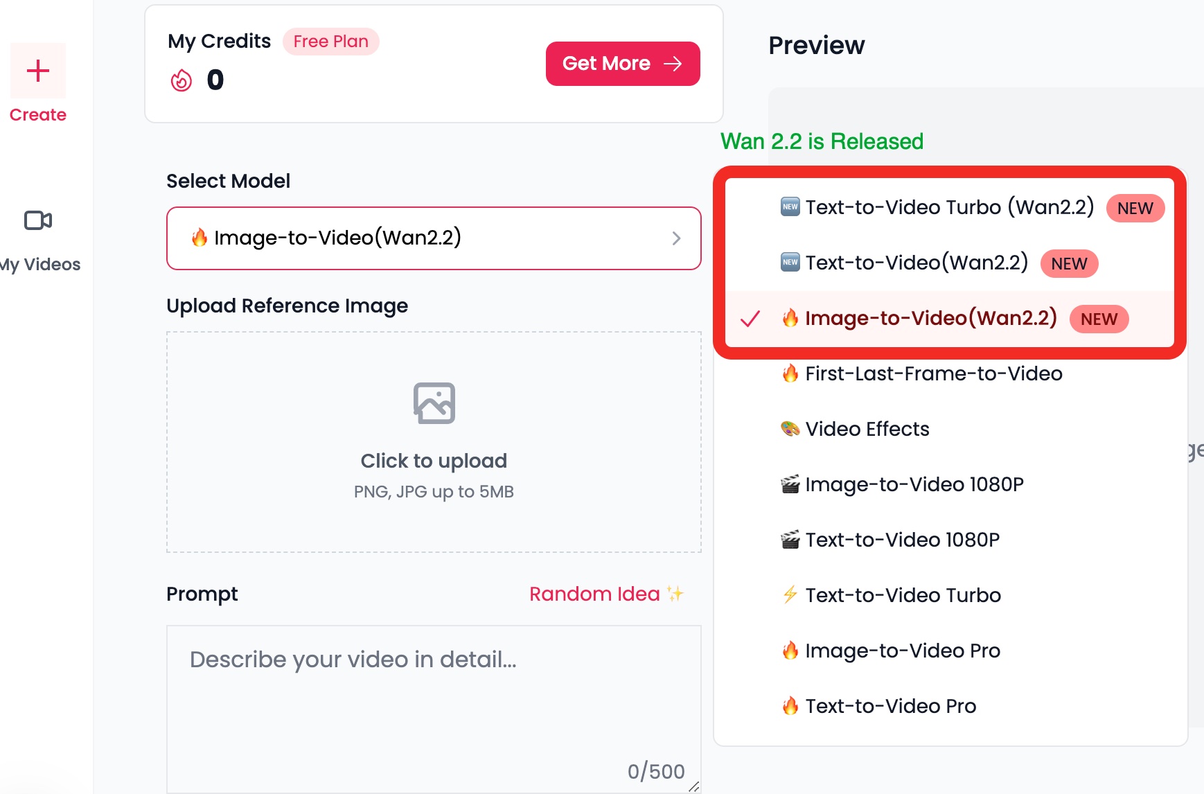 wan 2.2 studio screenshot
