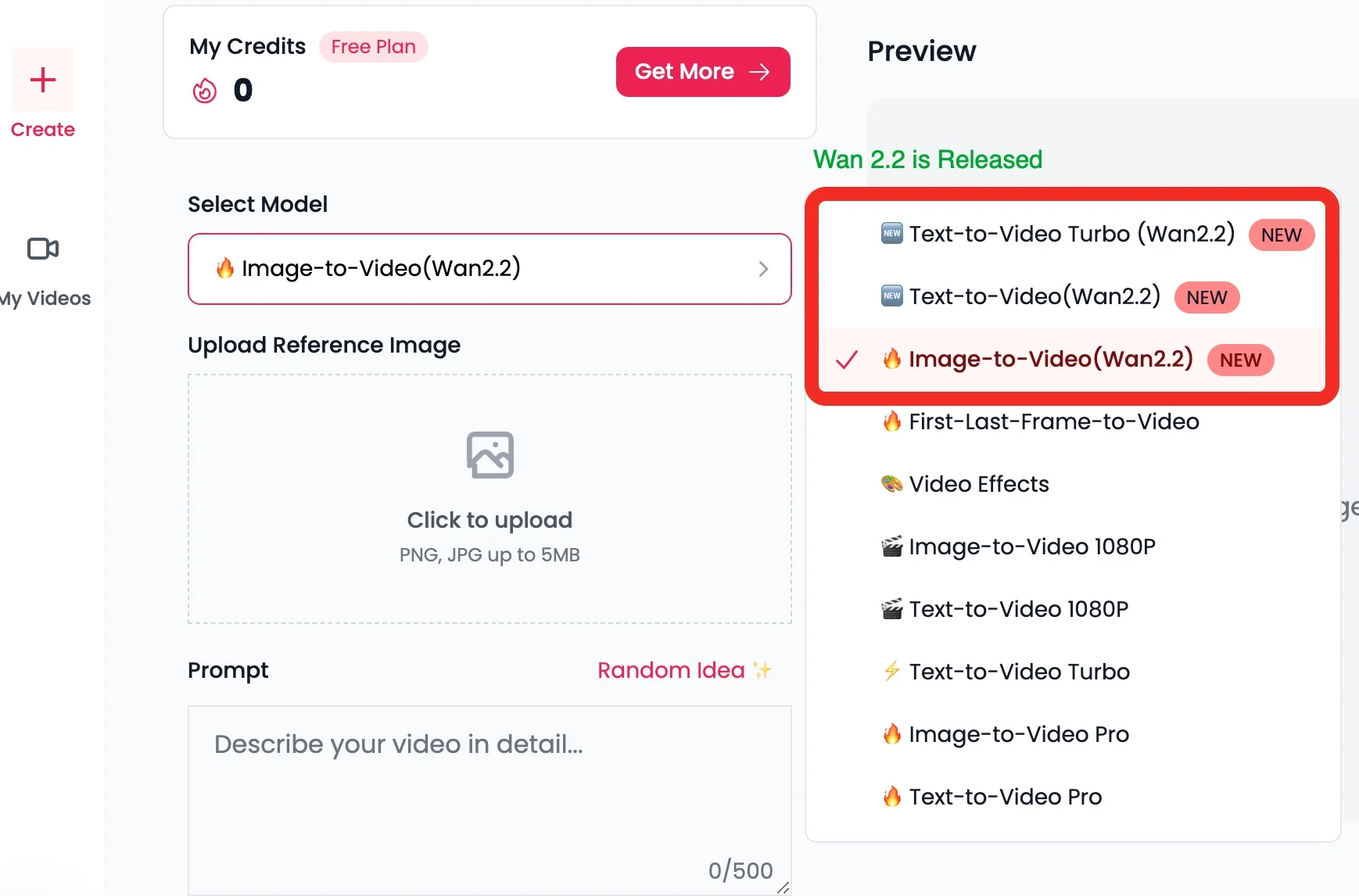 wan 2.2 studio screenshot